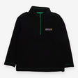 Fleece Half Zip Black with Green Zip