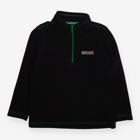 Fleece Half Zip Black with Green Zip