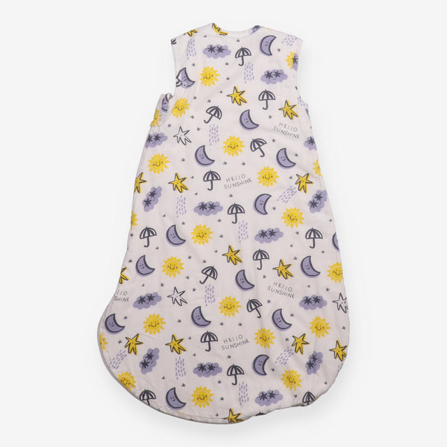 Sleeping bag white sun moon star cloud rain 1Tog