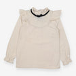 Cream Long Sleeve with Lace Detail