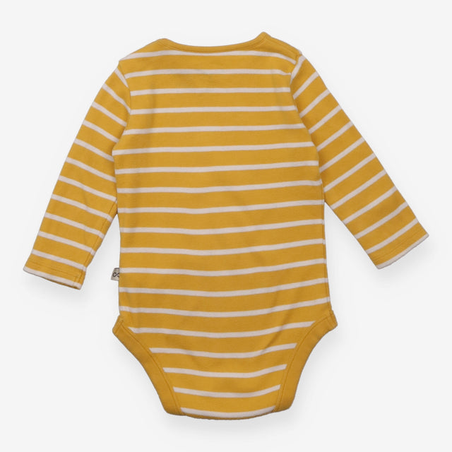 Bodysuit Long Sleeve Yellow Stripe