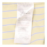 Joules Yellow Blue Striped Cotton Shirt Contrast B