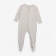 Ribbed Clever Zip Sleepsuit - Ribbed Ecru