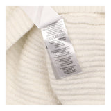 Wrap Cardigan Cream Textured Wool Blend Tie Waist