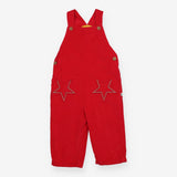 Red Cord Dungarees Star Patches