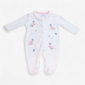 White Jemima Puddleduck sleepsuit 