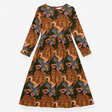 Dress Green Multi Floral Paisley Printed Long Slee