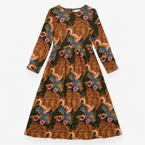 Dress Green Multi Floral Paisley Printed Long Slee