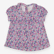 Tunic Collared Pink, Purple and Blue Floral