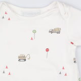 Short Romper Construction Trucks