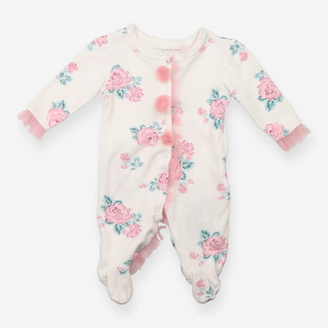 Sleepsuit white roses Catherine Malandrino
