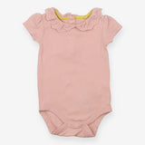 Pink Lace Collared Bodysuit