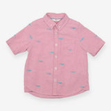 Shirt pink with sharks 
