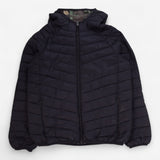 Puffer Coat Black with Camo Lining 