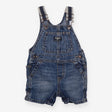 Blue Denim Dungarees Striped Straps