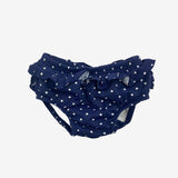 Navy polkadot swim knickers