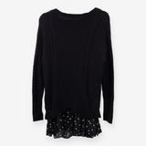 2 in 1 Black Polka Dot Maternity Nursing Dress