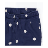 Navy polka dot joggers