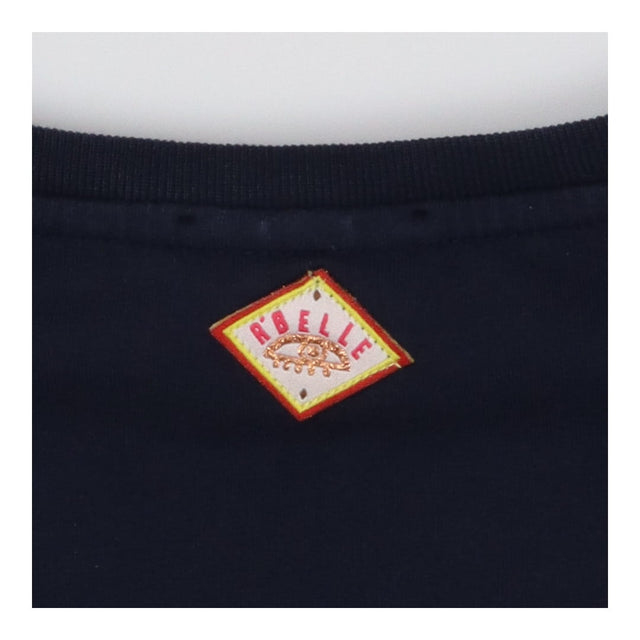 Scotch and Soda Navy Sweatshirt Rebel Detail Cuffs