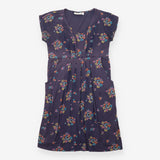 Dress Navy Floral Maternity Nursing