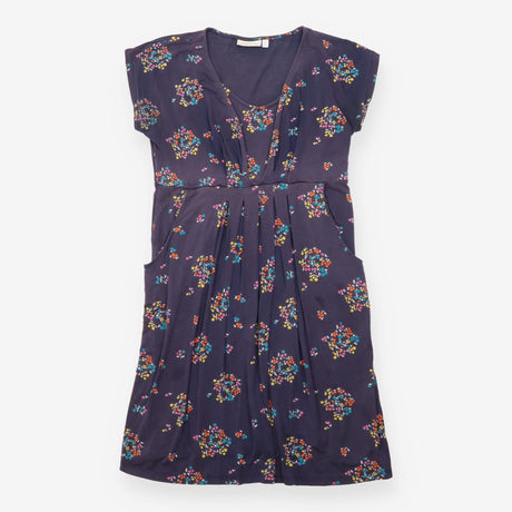 Dress Navy Floral Maternity Nursing