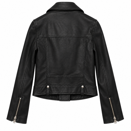 Bolongaro Trevor Jacket Black Sheep Leather Biker