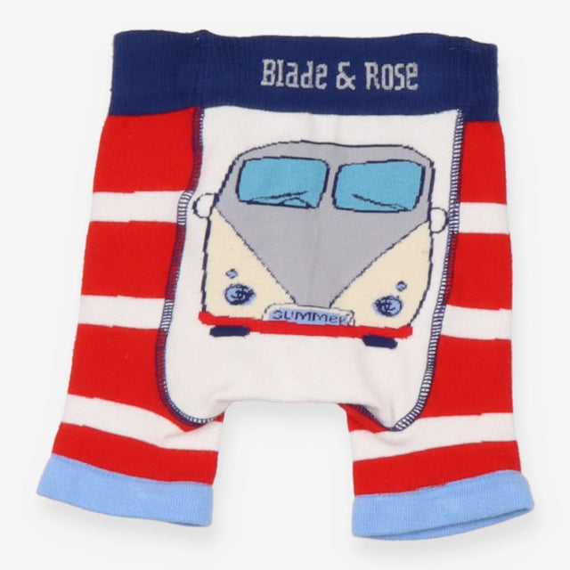 Knitted Shorts red stripe camper
