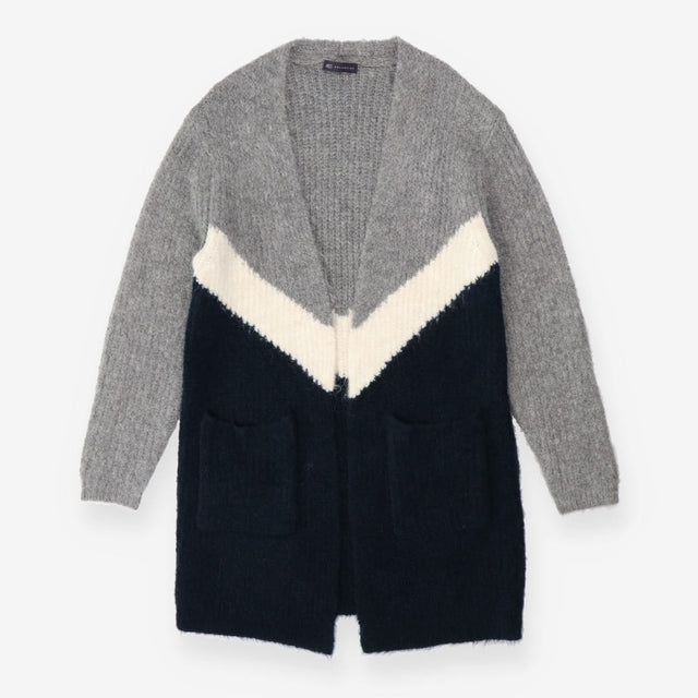 Cardigan Grey and Blue Long Line