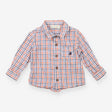 Plaid Shirt with Sail Boat Logo