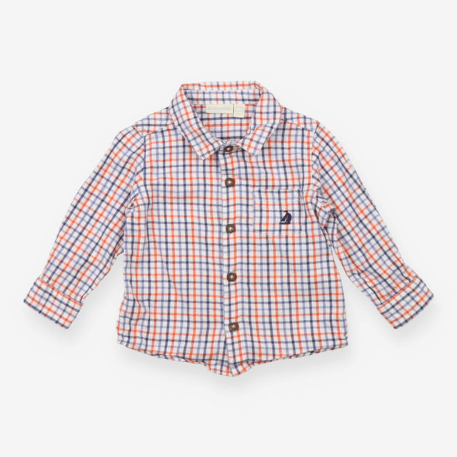 Plaid Shirt with Sail Boat Logo