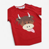 T-Shirt Red Highland Cow