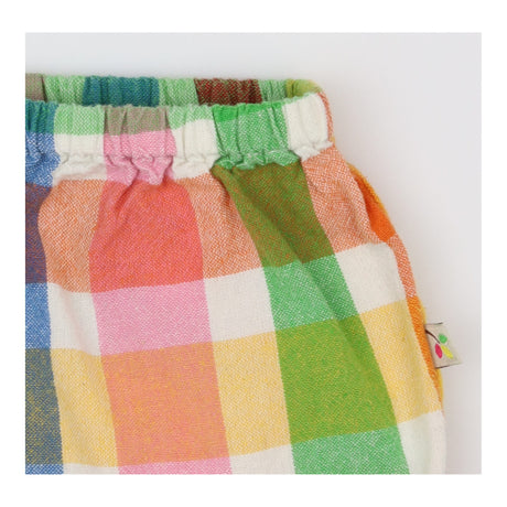 Colourful checked bubble shorts