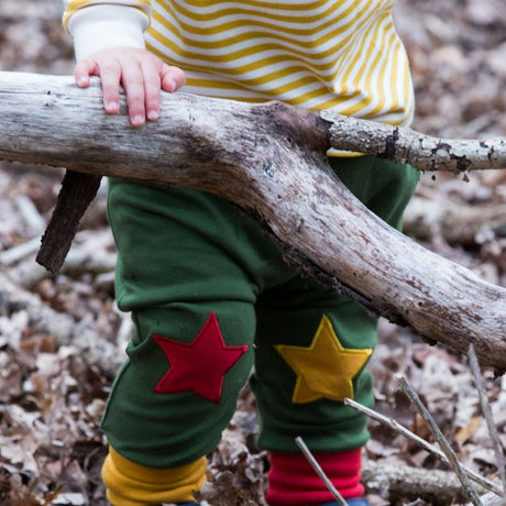 Woodland green star joggers