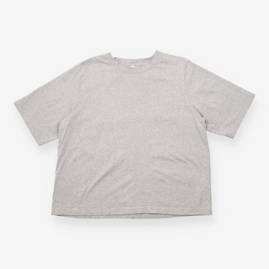 Grey Marl Oversized Longline T-Shirt
