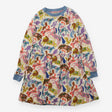 Cream Dress with Floral Animals