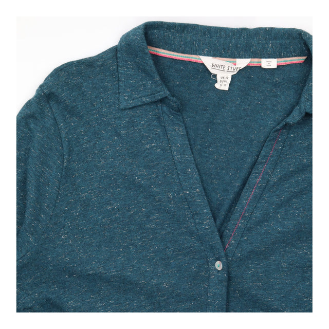 Midi Shirt Dress Sparkle Teal