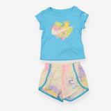 Nike Outfit shortie blue paint splatter