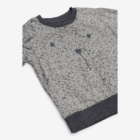 Sweater Grey & Cream Teddy Face
