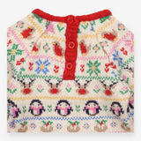 Cream Knit Christmas Dress