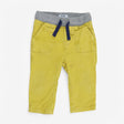 Trousers Cord Yellow Grey Waistband