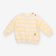 Sweater knit cream yellow pockets