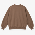 Taupe Brown Organic Cotton Crew Neck Sweatshirt