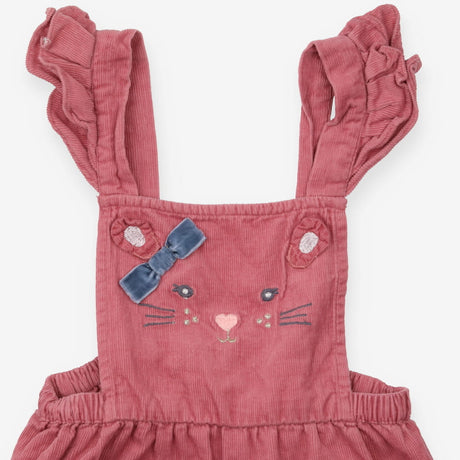 Dungaree cord pink rabbit