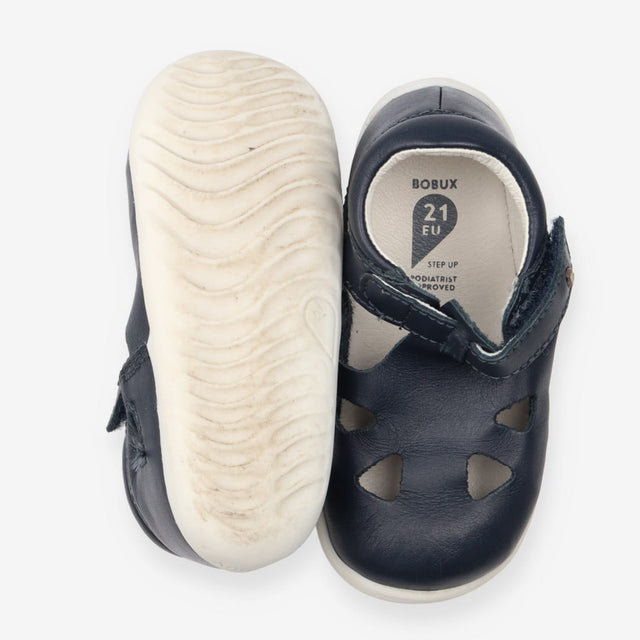 Shoes navy cut outs white sole