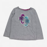 Top Grey Long Sleeve with Seahorses 