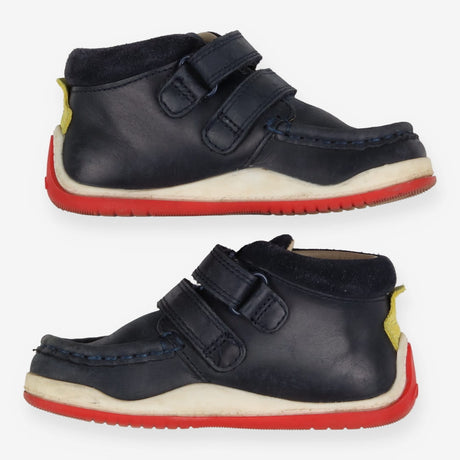 Velcro Boots Leather Moccasin Style