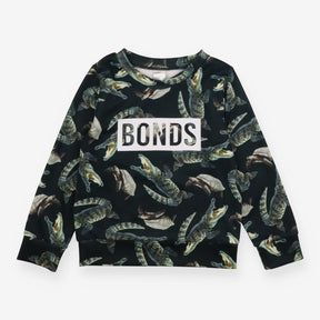 Sweater Black Crocodiles and Turtles