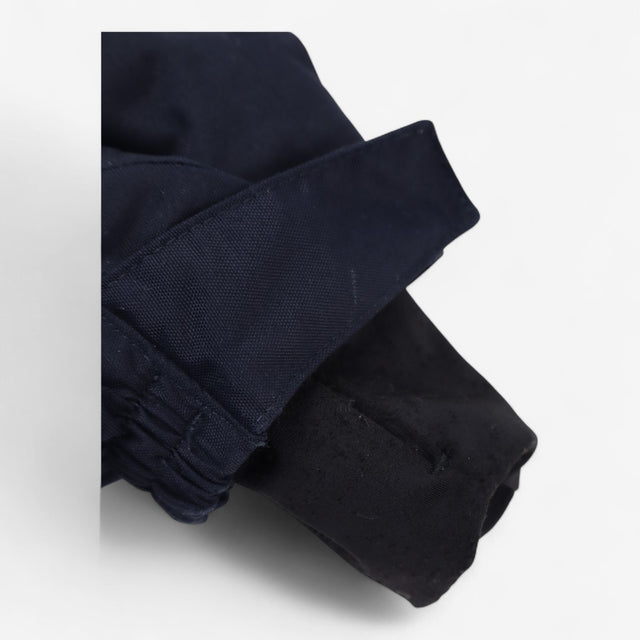 Waterproof Navy Rain Jacket with Detachable Hood