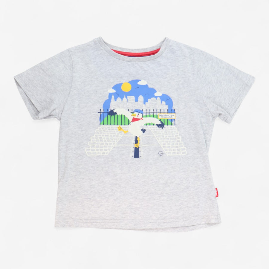 T-shirt Grey with Seagull in London