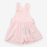 Dress pinafore pink stripe with pocket